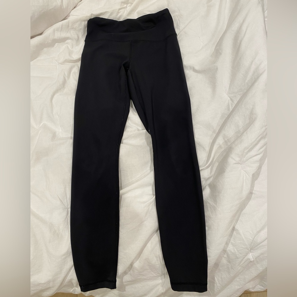Black plain leggings